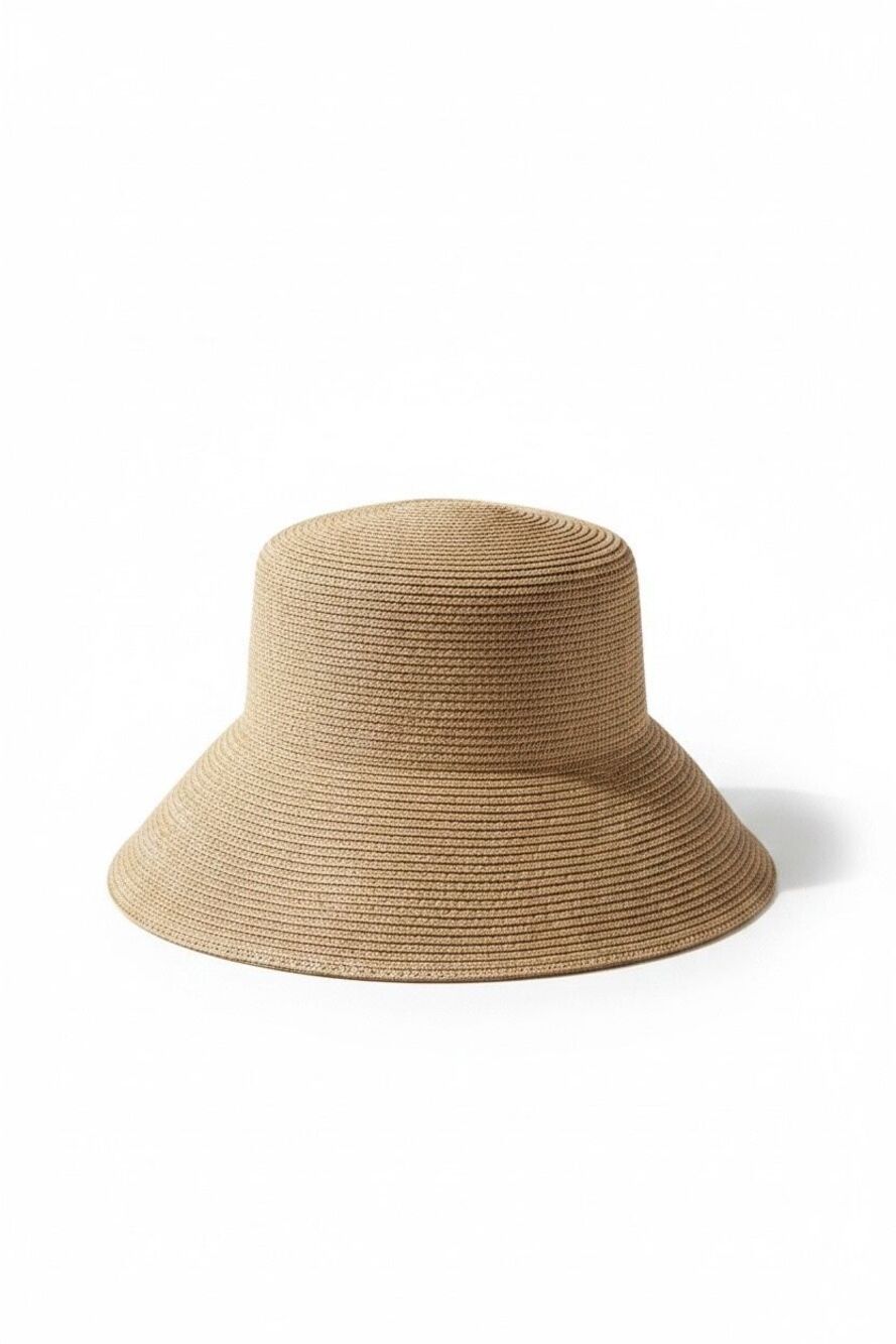 Eric Javits Squishee Packable Straw Hat Tan Beige Vacation